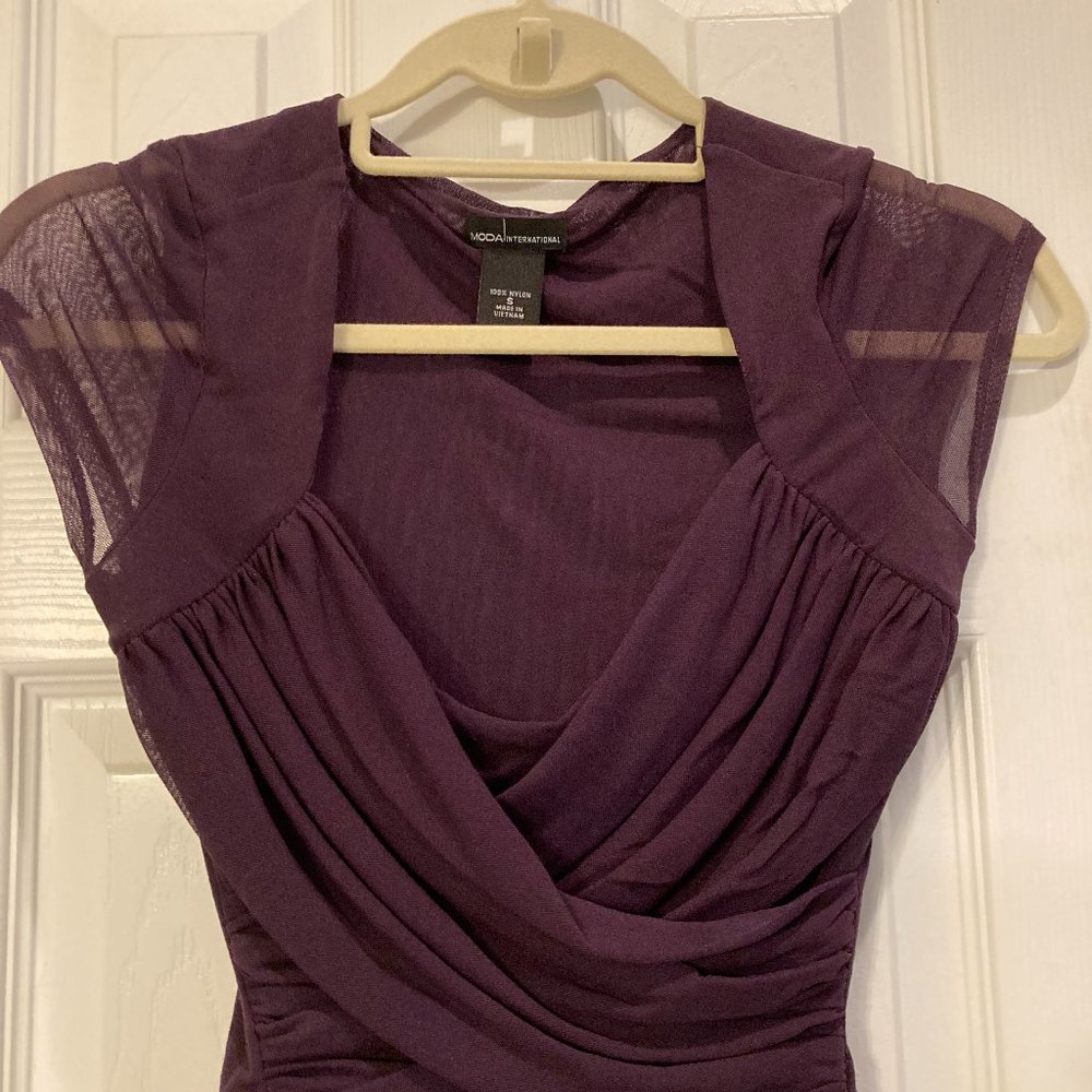 Purple dress top